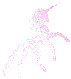 Licorne Rose invisible